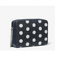 thumbnail image 4 of Michael Kors Women's Jet Set Large Polka Dot Signature Logo Crossbody Bag (Navy) 35S5STTC3O-414, 4 of 6