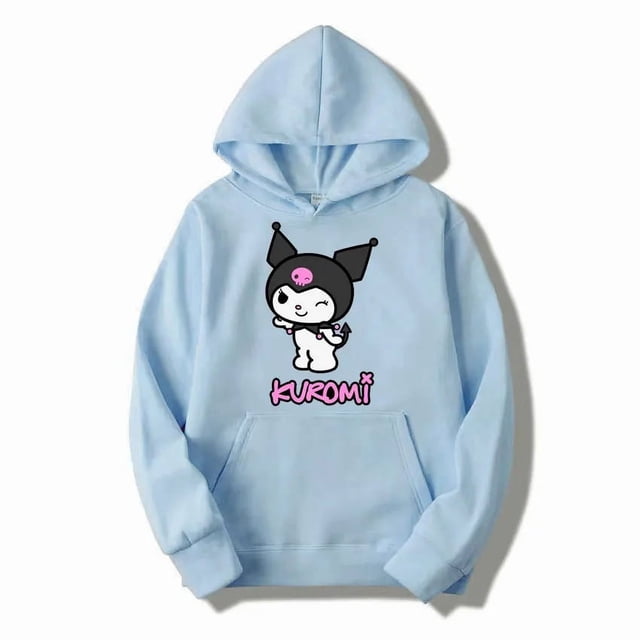 Sudaderas con capucha para mujer, ropa con muchas reseñas coreanas, productos de Sanrio Kuromi, sudaderas estampadas, moda de invierno, envío gratis, 2024