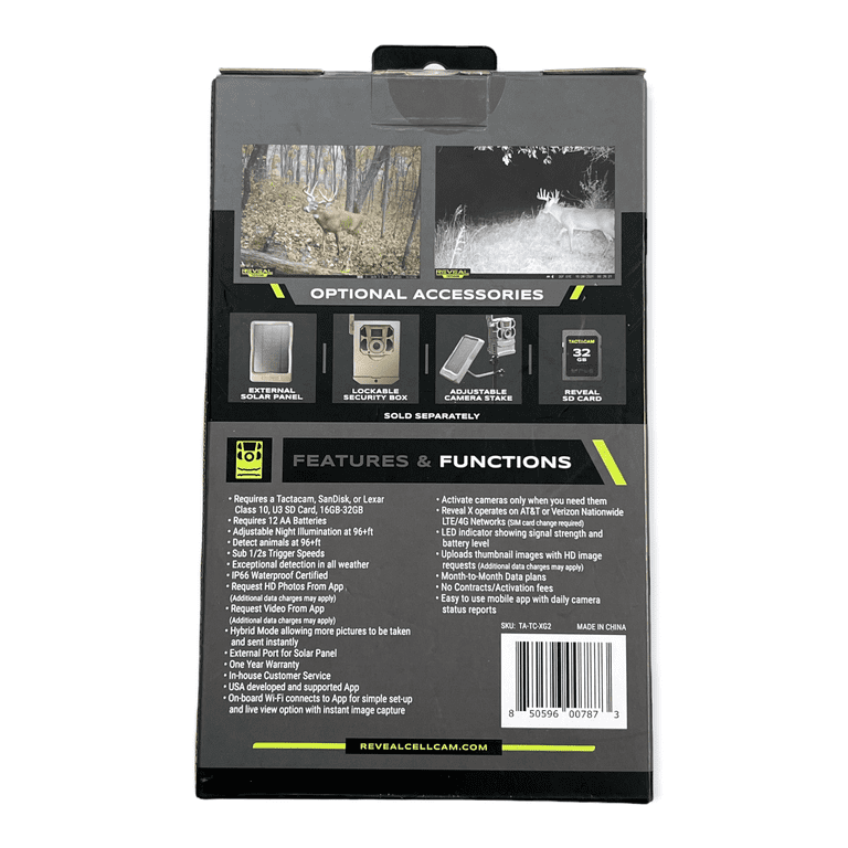 Tactacam Reveal X 2.0 Cellular Trail Camera, 4G LTE photo 7