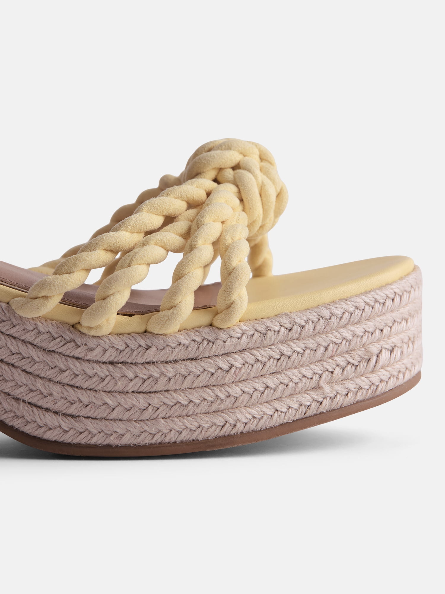 Free Assembly Women's Espadrille Block Heel Platform Sandals