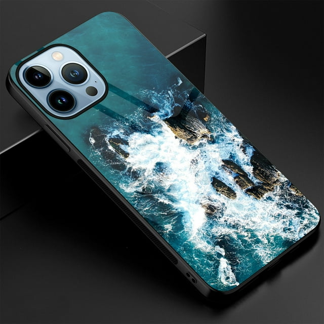 Premium Anti-Fall Tempered Glass Phone Case for Iphone14ProMax/14Plus/14Pro/14, Iphone13ProMax/13MINI/13Pro/13, Iphone12ProMax/12MINI/12Pro/12, Iphone11Pro