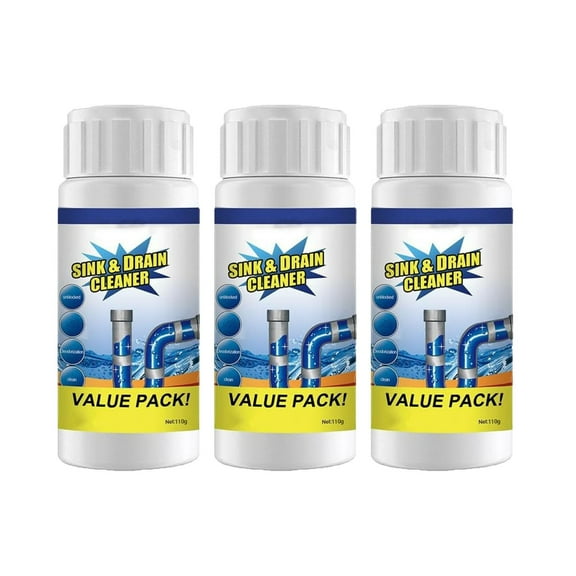 kkbbma under $5 Pipe Cleaner, Drain Cleaner Powder, Foaming Pipe Unclogger, Clog Remover Cleaning Agent, Bathroom Drain Opener, Toilet Pipe Cleaner, Sink Drain Clearing Powder