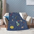 thumbnail image 3 of Cat Space Astronaut Blanket, Fluffy Soft Cozy Blanket Flannel Plush Microfiber Couch Throw, Bedding, 50"x40", 3 of 7