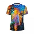 thumbnail image 5 of Splash T Shirt Men Abstract Art Print Funny Sports T Shirts Quick Dry Summer Novelty Tee, 5 of 5