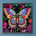 thumbnail image 1 of Pintura de diamante 5D DIY Taladro redondo completo Taladro AB parcial Kit de mariposa Decoración JShteea El nuevo, 1 of 9
