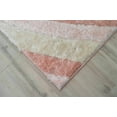 thumbnail image 6 of 4D Shaggy Rug Hand Carved Plush Thick Modern Contemporary Abstract For Living Room Bedroom 6483 (2'6"x7'9" Runner,Pink), 6 of 7