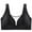 Black, variant on SHOWMALL Plus Size Everyday Bras for Women Soft Sleep Wirefree Bras Beige 2XL Full Coverage Bra