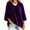 Purple, variant on Dpjklzsn Women's Oversized Velour Hoodie Poncho, Drawstring V Neck Relaxed Pullover Top