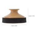 thumbnail image 2 of Raindrops Circular Design Light Brown ABS Mute for Alto Saxophone Reduces Noise for Practice, 2 of 6