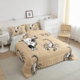 thumbnail image 3 of Homewish Teens Bull Skull Scorpion Full Size Comforter Sets 3-Piece,Bohemian Western Theme Bedding Comforter Set,Vintage Aesthetic Lightweight Bedding Sets,Super Cozy Room Decor,Reversible, 3 of 8