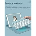 thumbnail image 3 of iPad Mini 6th Generation 2021 8.3 inch Keyboard Case Cute Round Key Color Keyboard Wireless Detachable BT Keyboard Cover with Pencil Holder for Mini 6 (Mini6, Pink), 3 of 7