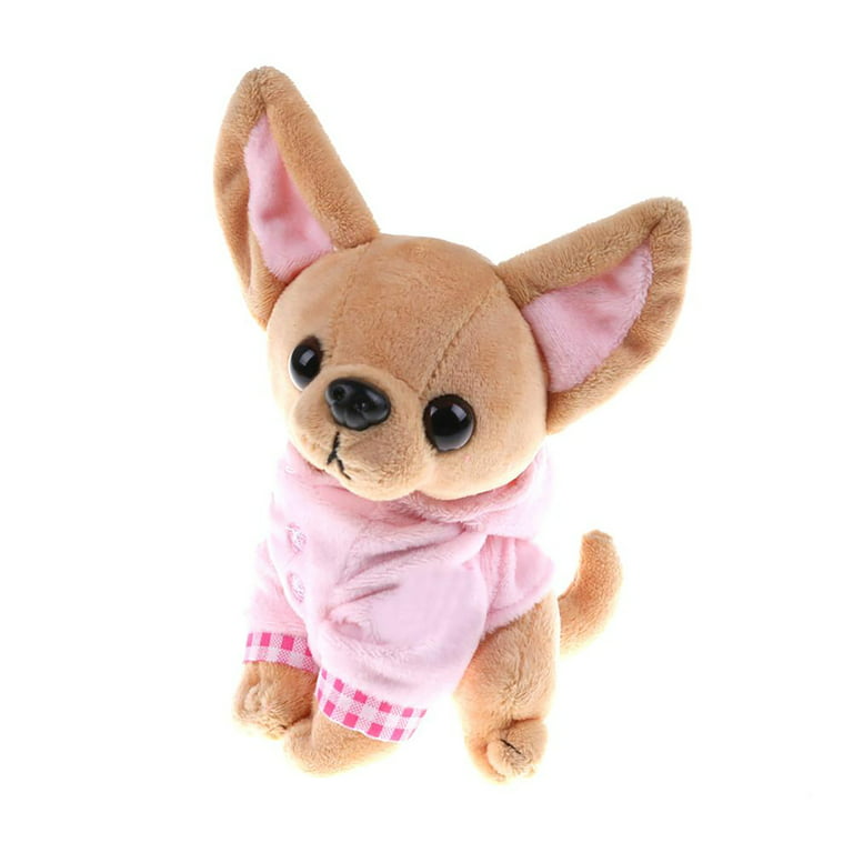 Soft Plush Chihuahua Dolls Stuffed Dog Toys Cartoon Animal Xmas Party Gift  