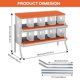thumbnail image 5 of QinaQin Caja nido para gallinas de 6, 8 o 10 huecos, fabricada en acero galvanizado resistente al óxido, fácil recolección de huevos y limpieza, 5 of 7