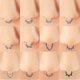 thumbnail image 2 of 1 pieza 361l Acero quirúrgico Septo Clicker Aro con bisagra de circonita Anillo de nariz Tragus Cartílago Daith Piercing Hélix Rook Pendiente Joyería, 2 of 4