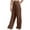 Mens Pants Brown, variant on Cargo Sweatpants for Men with Multi-Pockets Casual Straight Leg Pants Drawstring Elastic Waist Solid Color Loose Athletic Workout Pant