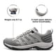 thumbnail image 2 of Zapatillas NORTIV 8 para Mujer, Senderismo, Ligeras y Transpirables, Gris, 2 of 6