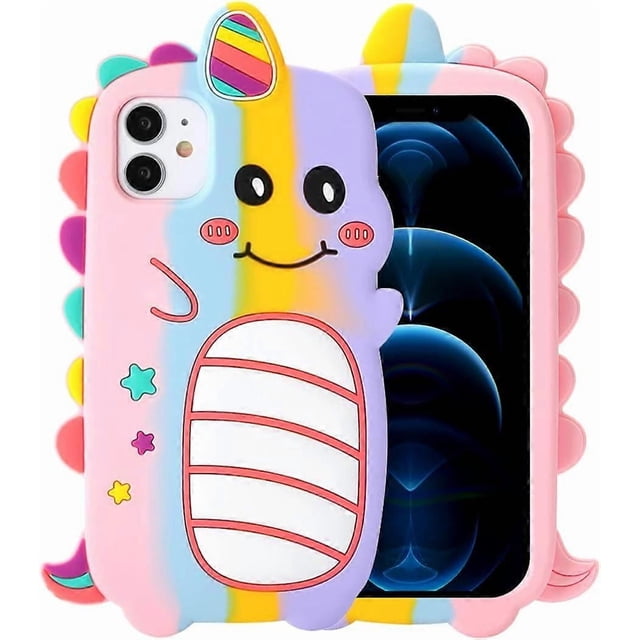 3D Unicorn Case for iPhone 13 Pro Max,iPhone 13 Pro Max Unicorn Case,3D Cute Cartoon Kids Girls Women Unicorn Shape Soft
