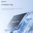 thumbnail image 3 of Cable de Datos USB4 40Gbps USB C A Tipo C Cable Corto PD 240W 8K 60Hz para 3/4 para 15 Pro Max SSD Power Bank, 3 of 7