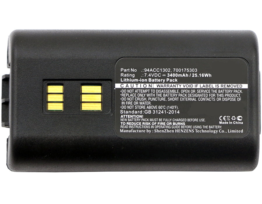 Li-ion, 7.4, 2200mAh KT-21-61261 Battery Synergy Digital Barcode Scanner Battery Ultra High Capacity Compatible with Symbol BRTY-MC90SAB00-01 Works with Symbol RD5000 Barcode Scanner, 