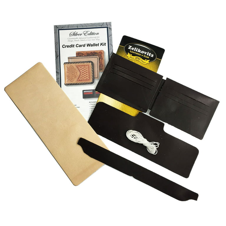 Realeather Leather Credit Card Wallet Kit