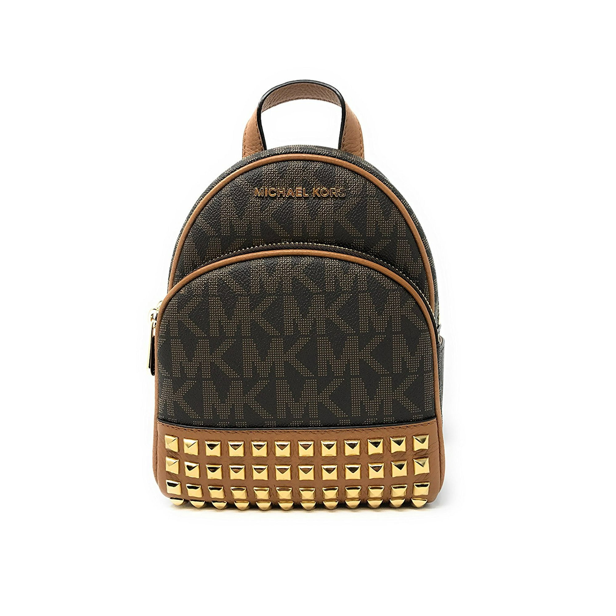 Michael Kors Abbey Extra Small Studded Backpack In Brown Walmart