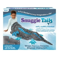 Snuggie Tails, The Original Wearable Blanket with Sleeves, Super Soft Throw Fleece, Axolotl, Ages 5 