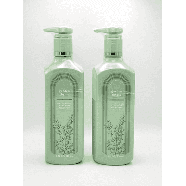 Bath & Body Works Garden Thyme Cleansing Gel Hand Soap 8 oz New Set of 2