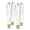 Clear/Gold Feet, variant on 12 Inch Acrylic Furniture Legs Set of 4, Cabinet TV Stand Bench Replacement Leg Home DIY Projects Modern Clear Decor (Clear)