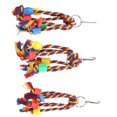 thumbnail image 1 of TOPINCN Bird Chewing Toy Colorful Cotton Rope Toy Plastic Beads Bite String For Small Parrots,Parrots Chewing Toy,Bird Swing Chewing Toy, 1 of 1
