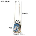 thumbnail image 2 of FORMRS Crossbody Bag for Women Quilted Travel Shoulder Cell Phone Purse with Chain Strap Handbag, Abstract Snow Mountain, 2 of 7