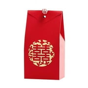 Panda Superstore Red Sweet Wedding Candy Box Paper Chocolate Gift Boxes Chinese Style Wedding Favors Candy Boxes - 40 Piece