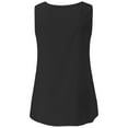 thumbnail image 5 of Women's V-Neck Tee with Sleeveless Dressy Casual Shirts 2026 Spring Summer Tank Tops, 5 of 8