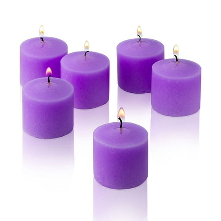 Lavender Scented Votive Candles Set of 12 Burn 10