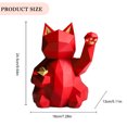 thumbnail image 3 of Figuras Gato en Miniatura Escultura Escritorio Mate Geométrico para Estantería, 3 of 9