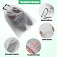 20pcs Transparent Travel Covers Shoe Bags for Packing in Suitcase