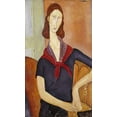 thumbnail image 2 of Modigliani, Amedeo 16x24 White Modern Wood Framed Museum Art Print Titled - Jeanne Hebuterne (with a Scarf), 2 of 4
