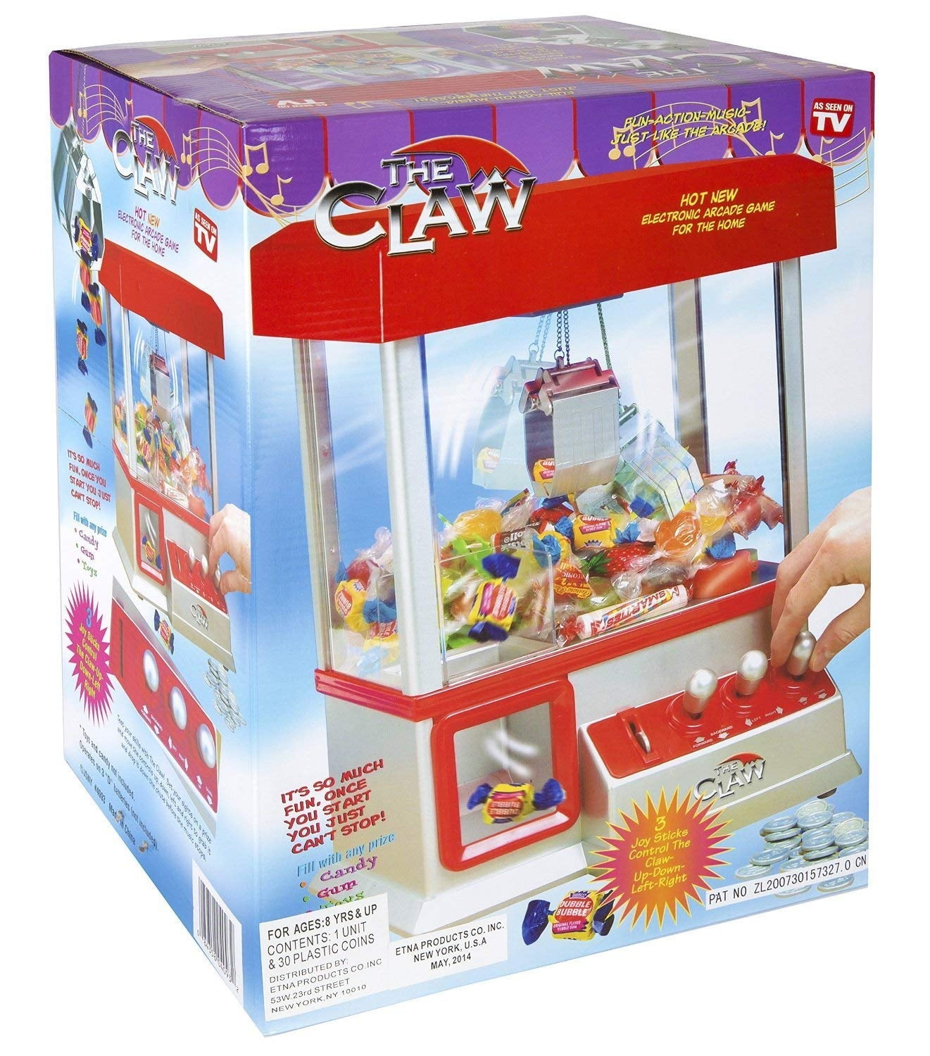 The CLAW Toy Grabber Crane Tabletop Arcade Machine Game Carnival Sounds 