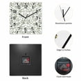 thumbnail image 2 of Sage Green Flower Wooden Wall Clock Silent Non Ticking, Vintage Farmhouse Boho Leaf Spring Square Wall Clocks Battery Operated, Decor Clock for Home Office, Living Room, Kitchen, 12 Inch, 2 of 9