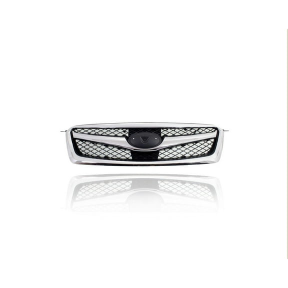 Grille - Compatible/Replacement for '10-12 Subaru Legacy Main - Chrome Frame/Trim, Black Insert, With Emblem Provision - 91121AJ03B