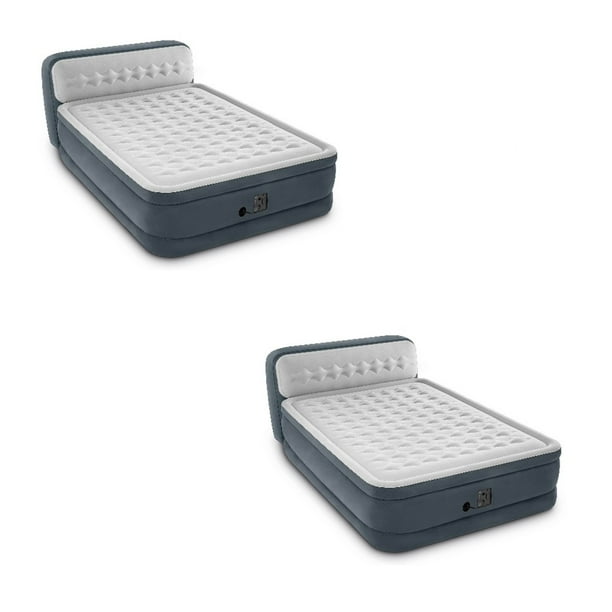 Intex Deluxe 34 in Air Mattress, with Builtin Pump, Queen Walmart