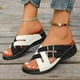 thumbnail image 2 of MKLEKYY Sandalias Cómodas de Verano para Mujer, Zapatos Informales de Cuña Con Punta Abierta, Cómodos para La Playa, Sandalias, Zapatillas, 2 of 5
