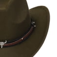 thumbnail image 5 of Boys Bucket Hat 3-18 Years Childrens Woolen Hat With Upturned Cowboy Hat Head Accessory Solid Color Top Hat Wide Brimmed Hat Summer Cap, 5 of 7