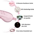 thumbnail image 5 of CHAO Mascarilla de noche para dormir de seda Natural pura, parche ocular de seda Mrier de 19 Mommes para dormir, suave, cómodo, opaco, con los ojos vendados, mujeres/hombres/adultos, 5 of 5