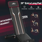 FLYBIRD Adjustable Weight Bench, 1200LBS Foldable Strength Training Bench for Home Gym & Storage
