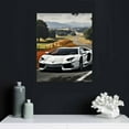 thumbnail image 4 of JEUXUS Sports Car Canvas Wall Art Framed Colorful Supercar Painting Picture Racing Car Garage Wall Decor Black and White Themed Modern Canvas Prints for Boys Room Men Bedroom Office, 4 of 4