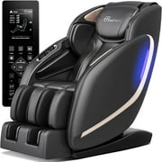 Easpearl Zero Gravity Massage Chair  Full Body SL Track Massage Recliner with  Thai Stretch Shortcut Key Black