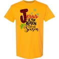 thumbnail image 3 of Inktastic Jesus is the Reason for the Season Pinecone and Snowflakes T-Shirt, 3 of 5