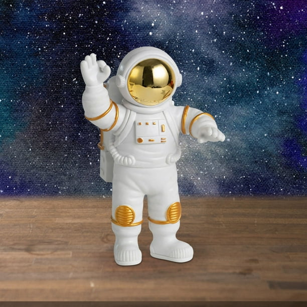 Xihbxyly Figura de Astronauta de Pvc, Diseño Espacial, Adorno de Escritorio, Decoración Divertida para Fiestas, Ideal para Tartas, Ideal para Adultos y Fiestas, Juego de 1 Pieza de Astronauta.