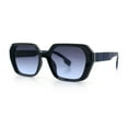 thumbnail image 5 of Womens Geometric Octagonal Classy Plastic Designer Fashion Sunglasses [Black Navy - Navy], 5 of 7