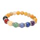 thumbnail image 5 of Pulsera de 7 Chakras que Absorbe Aceites para el Equilibrio de las emociones Pulsera de Ligera Alivio de la Ansiedad Meditación para el Uso diario ANGGREK Otros, 5 of 8